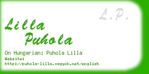 lilla puhola business card